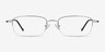 Strasse Silver MetalEyeglass Frames from EyeBuyDirect, Front View