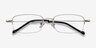 Strasse Silver MetalEyeglass Frames from EyeBuyDirect, Closed View