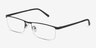 Chute Noir MétalMontures de lunettes de vue d'EyeBuyDirect, Vue d'Angle