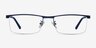 Chute Navy MetalEyeglass Frames from EyeBuyDirect, Front View