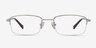 Motley Silver MetalEyeglass Frames from EyeBuyDirect, Front View