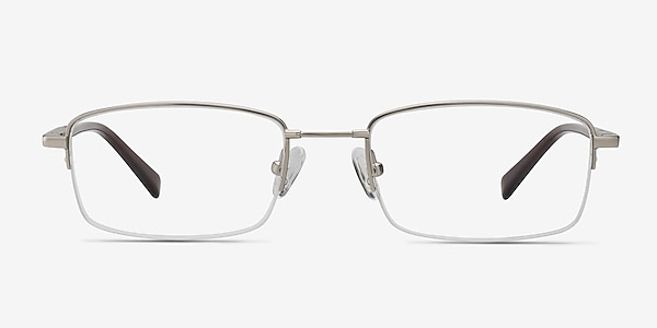 Motley Silver Metal Eyeglass Frames