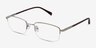 Motley Silver MetalEyeglass Frames from EyeBuyDirect, Angle View