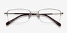 Motley Silver MetalEyeglass Frames from EyeBuyDirect, Closed View
