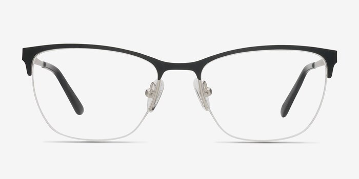 Lille Noir Métal Montures de lunettes de vue d'EyeBuyDirect