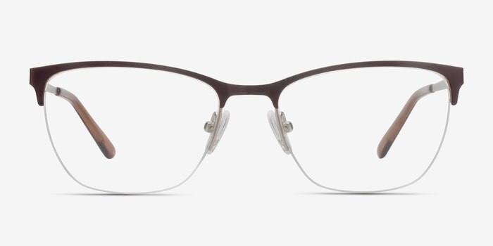 Lille Brown Metal Eyeglass Frames from EyeBuyDirect