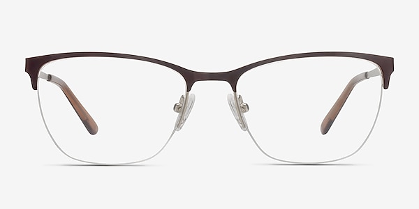 Lille Brown Metal Eyeglass Frames