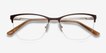 Lille Brown MetalEyeglass Frames from EyeBuyDirect, Closed View
