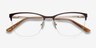 Lille Brown MetalEyeglass Frames from EyeBuyDirect, Closed View