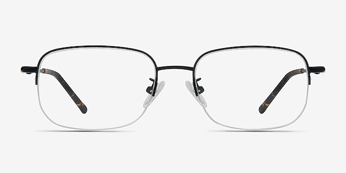 Munroe Black Metal Eyeglass Frames from EyeBuyDirect