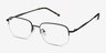 Munroe Black MetalEyeglass Frames from EyeBuyDirect, Angle View