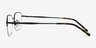 Munroe Black MetalEyeglass Frames from EyeBuyDirect, Side View