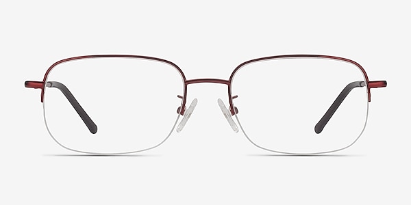 Munroe Red Metal Eyeglass Frames