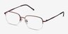 Munroe Red MetalEyeglass Frames from EyeBuyDirect, Angle View