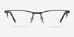 Variable Brown MetalEyeglass Frames from EyeBuyDirect, Front View