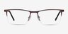 Variable Brown MetalEyeglass Frames from EyeBuyDirect, Front View