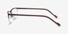 Variable Brown MetalEyeglass Frames from EyeBuyDirect, Side View