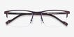 Variable Brown MetalEyeglass Frames from EyeBuyDirect, Closed View