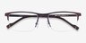 Variable Brown MetalEyeglass Frames from EyeBuyDirect, Closed View