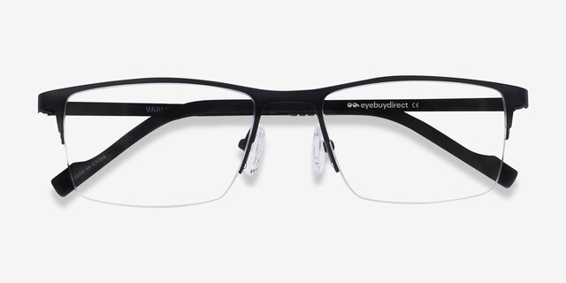 Variable Black MetalEyeglass Frames from EyeBuyDirect, Closed View