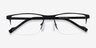 Variable Black MetalEyeglass Frames from EyeBuyDirect, Closed View