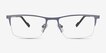 Variable Gray MetalEyeglass Frames from EyeBuyDirect, Front View