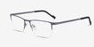 Variable Gray MetalEyeglass Frames from EyeBuyDirect, Angle View