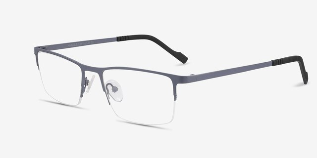 Variable Gris MétalMontures de lunettes de vue d'EyeBuyDirect, Vue d'Angle