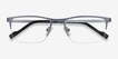 Variable Gray MetalEyeglass Frames from EyeBuyDirect, Closed View