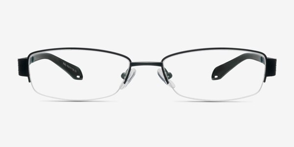 Kelly Matte Black Métal Montures de lunettes de vue