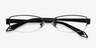 Kelly Matte Black MetalEyeglass Frames from EyeBuyDirect, Closed View
