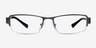 Vela Gunmetal MetalEyeglass Frames from EyeBuyDirect, Front View