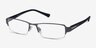 Vela Gunmetal MetalEyeglass Frames from EyeBuyDirect, Angle View