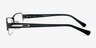 Vela Gunmetal MetalEyeglass Frames from EyeBuyDirect, Side View