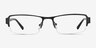 Vela Noir MétalMontures de lunettes de vue d'EyeBuyDirect, Vue de Face