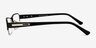 Vela Noir MétalMontures de lunettes de vue d'EyeBuyDirect, Vue de Côté