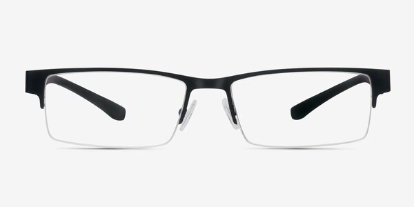Macon Black Metal Eyeglass Frames