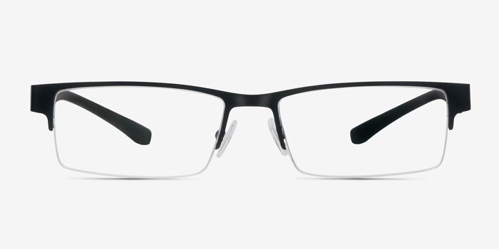 Macon Black Metal Eyeglass Frames from EyeBuyDirect