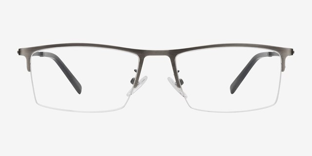 Carve Gunmetal MétalMontures de lunettes de vue d'EyeBuyDirect, Vue de Face