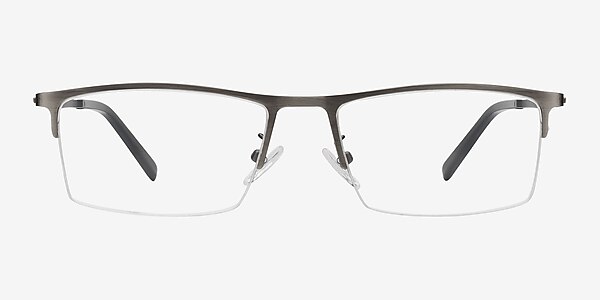 Carve Gunmetal Métal Montures de lunettes de vue