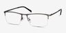 Carve Gunmetal MétalMontures de lunettes de vue d'EyeBuyDirect, Vue d'Angle