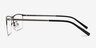 Carve Gunmetal MétalMontures de lunettes de vue d'EyeBuyDirect, Vue de Côté