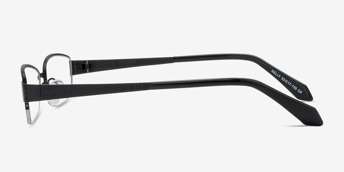 Kelly Black Metal Eyeglass Frames from EyeBuyDirect