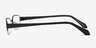 Kelly Black MetalEyeglass Frames from EyeBuyDirect, Side View
