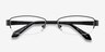 Kelly Black MetalEyeglass Frames from EyeBuyDirect, Closed View
