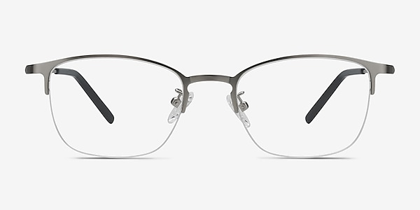Scaffold Silver Metal Eyeglass Frames