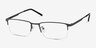 Vienna Gray MetalEyeglass Frames from EyeBuyDirect, Angle View