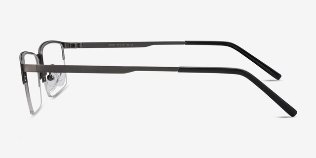 Vienna Gray MetalEyeglass Frames from EyeBuyDirect, Side View