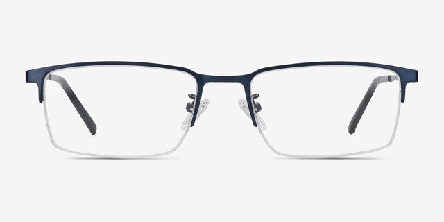 Vienna Navy MetalEyeglass Frames from EyeBuyDirect, Front View