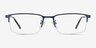 Vienna Navy MetalEyeglass Frames from EyeBuyDirect, Front View